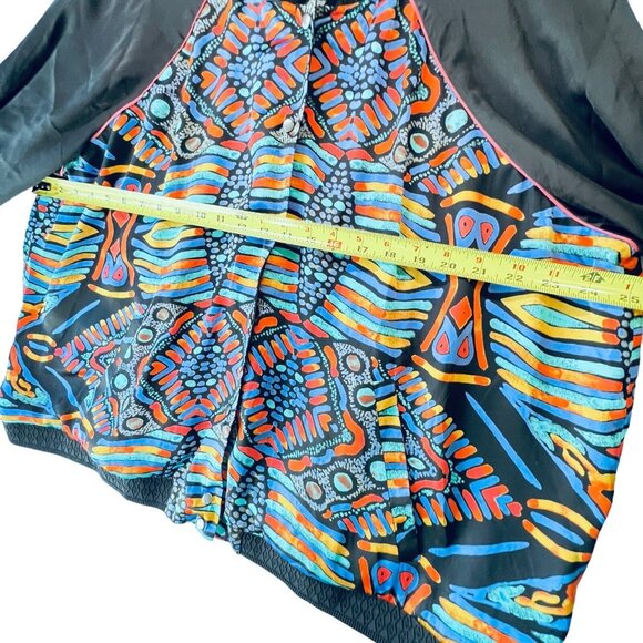 Melissa McCarthy Seven7 Reversible Colorful Abstract Bomber Jacket Sz 2X NWT - Picture 15 of 16